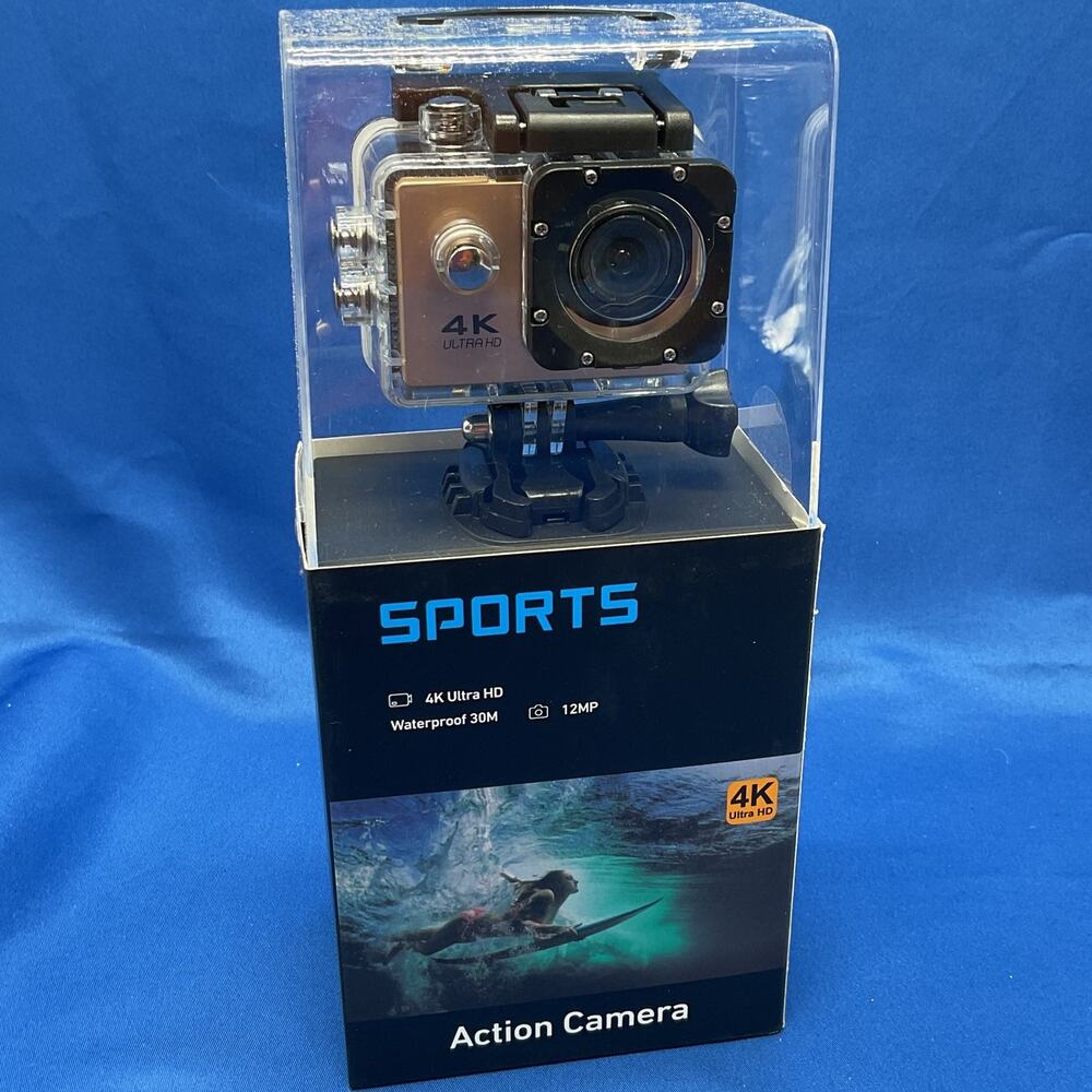Sports Action Camera 4K Ultra HD 12MP Waterproof 30M NEW SEALED
